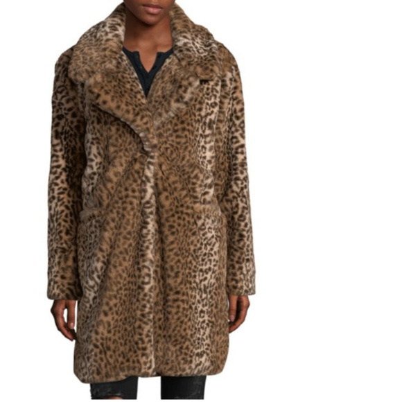 California Faux Fur Cheetah Coat 